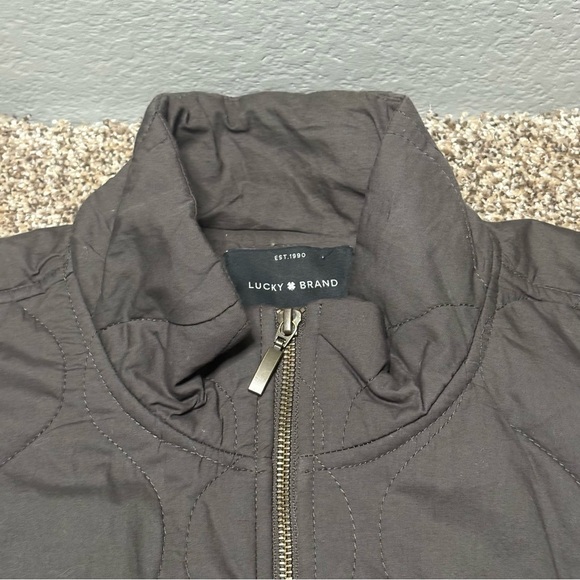 Lucky Brand Women’s XL Charcoal Quilted Puffer Jacket - Picture 4 of 12